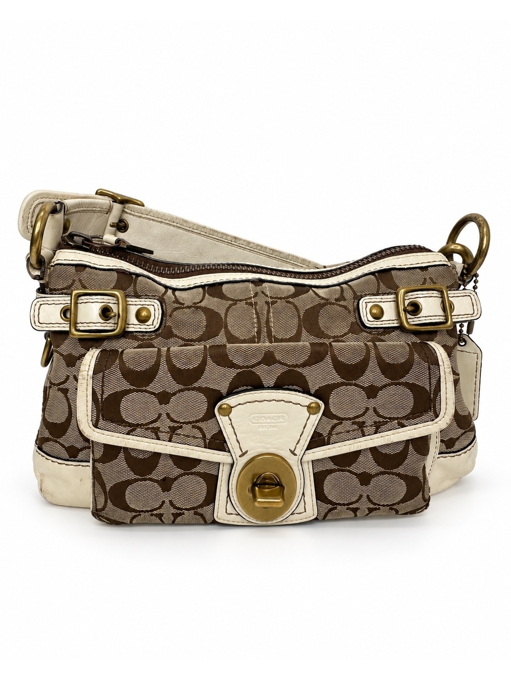 Coach Legacy 65th Anniversary Signature Turnlock Bag 11140 Y2K Rare